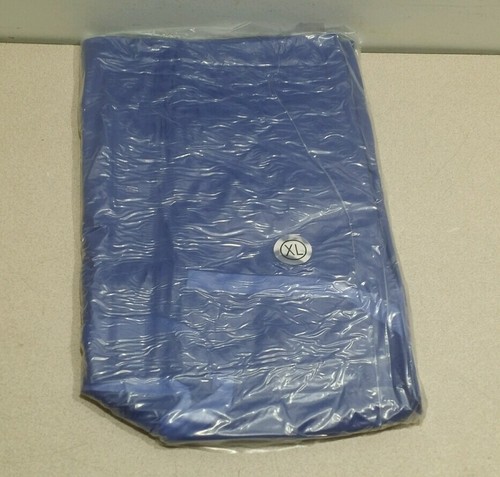 One New ANSELL Vinyl Coat Apron 56-910, Blue Size EXL