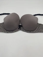 LOU Paris Size 32 D Gray Contour T-Shirt Underwire Bra Style:20614