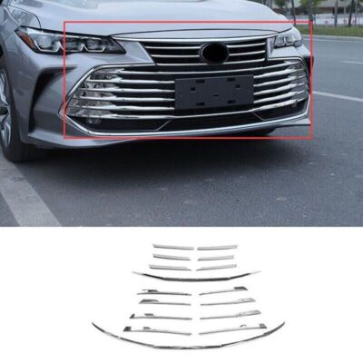 Fit Toyota Avalon 2019-2023 Chrome Steel Front Bumper Center Hood Grill Strip
