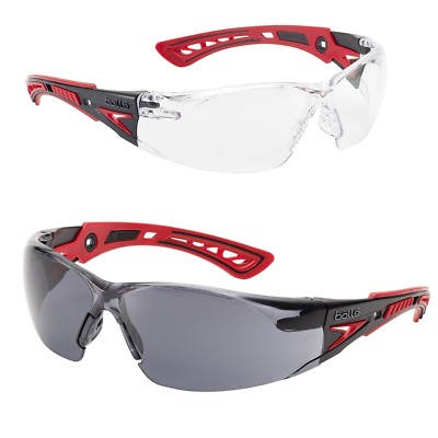 Bolle RUSH+ Schutzbrille Brille Anti-Kratz Anti-Beschlag Beschichtung 