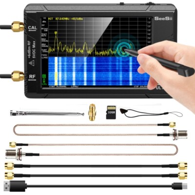 4.0'' Frequency Spectrum Analyzer 100kHz-5.3GHz Signal Generator + Antenna Cable