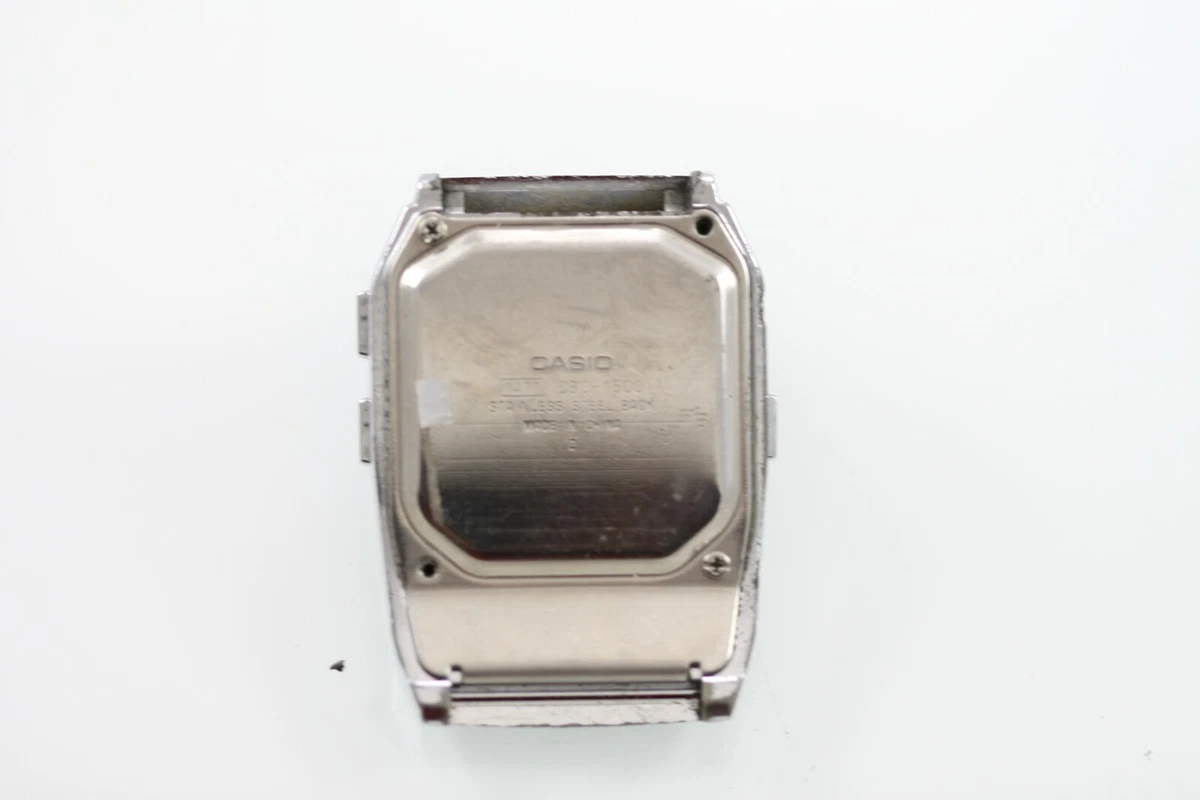 Casio Data Bank 150 Men Silver Plastic Water Resistant Battery Non