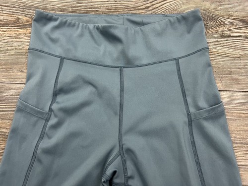 Aeropostale Yoga Leggings Pants Women's MED Blue Activewear w/Pockets #9170 - Picture 3 of 12