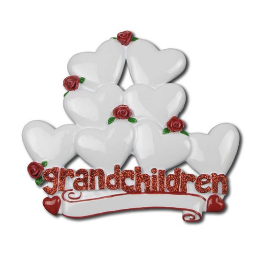 Grandchildren Family 2 3 4 5 6 7 8 9 Personalized Christmas Ornament - Picture 31 of 34