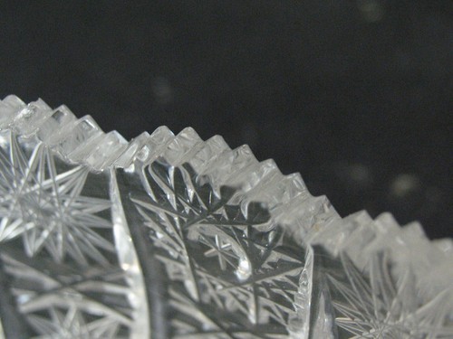 BOHEMIA Cut Crystal Centerpiece 13.75" & Small Condiment Bowl - Picture 13 of 13