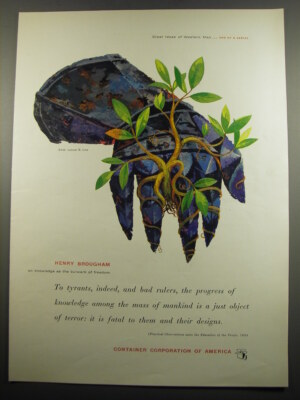 1955 Container Corporation of America Advertisement - art by Lemual B. Line