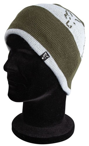 Fox Beanie Green \u0026 Silver / Carp 