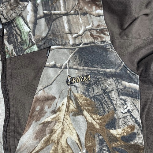 Rocky Scent IQ Atomi Realtree APHD Lightweight Camouflage 1/4 Zip Pullover Sz M - Picture 6 of 11
