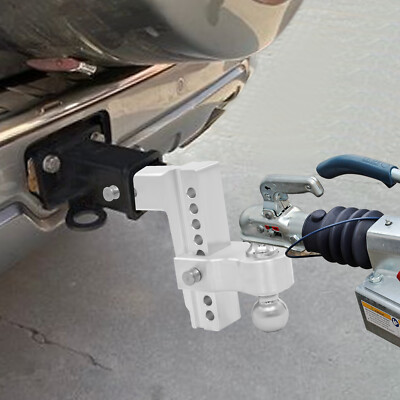 8'' Adjustable Trailer Hitch Heavy Duty Tow Hitch 2.5'' Receiver 3 Ball Heads SALE