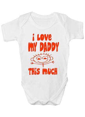 I Love My Daddy This Much Strampler Weste Babykleidung lustiges Geschenk 