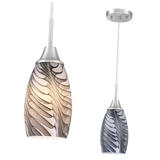 Mini Glass Pendant Light 1-Light 4.72