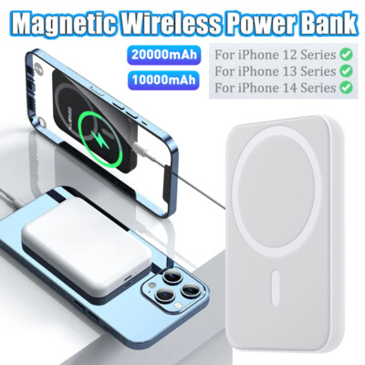 Lot 20000mAh Magnetic Power Bank Wireless Charger Battery Pack For