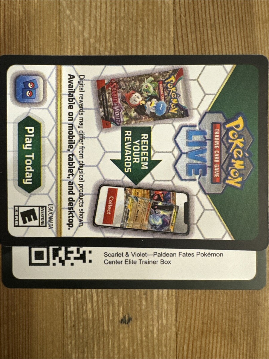 Paldean Fates Code Card | Pokemon Center Elite Trainer Box (ETB