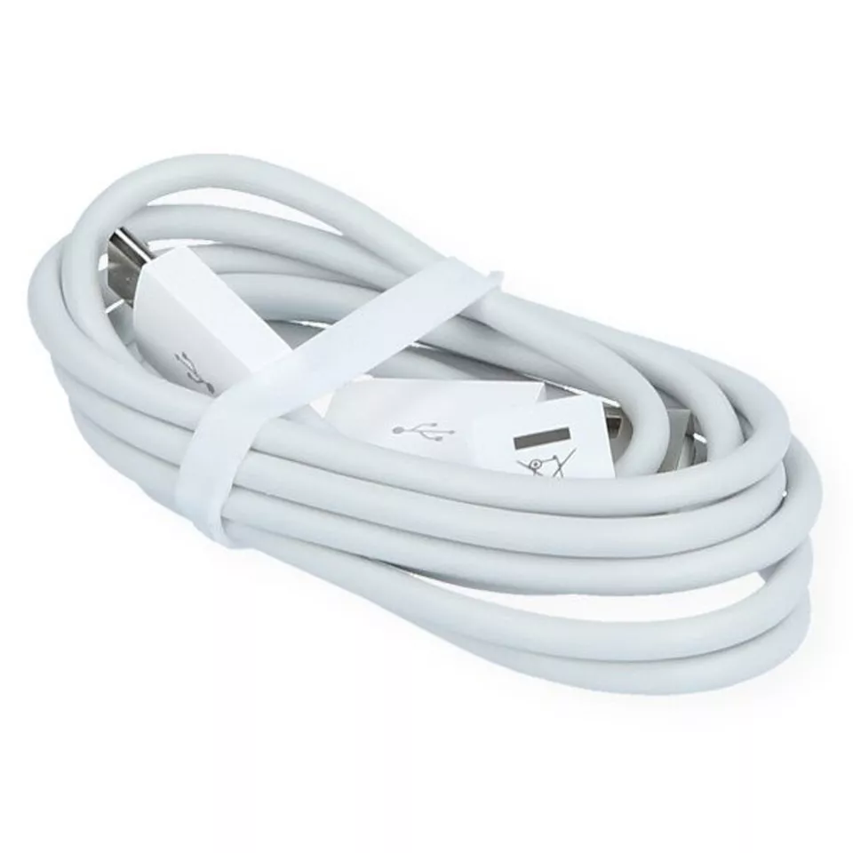 Mikro USB Kabel 1.0 M (WEISS) Ladekabel USB Port Ladeanschluss - Bild 2 von 2