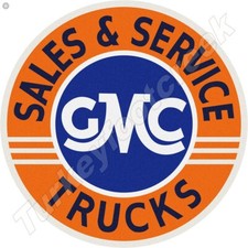 Gmc Trucks Sales Service 11.75 Round Metal Sign Gmc Trucks Sales Service 11.75 Round Metal Sign