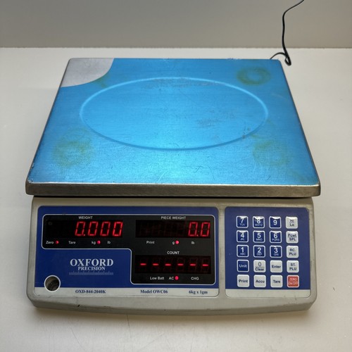 OXFORD PRECISION OWC06 ELEKTRONISCHE GEWICHTS- UND ZÄHLWAAGE 6 KG X 1 GM (REF B11S1)