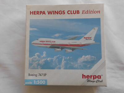 Herpa 511452 Boeing 747SP Herpa Wings Club Edition  in 1:500 Neu siehe Fotos 