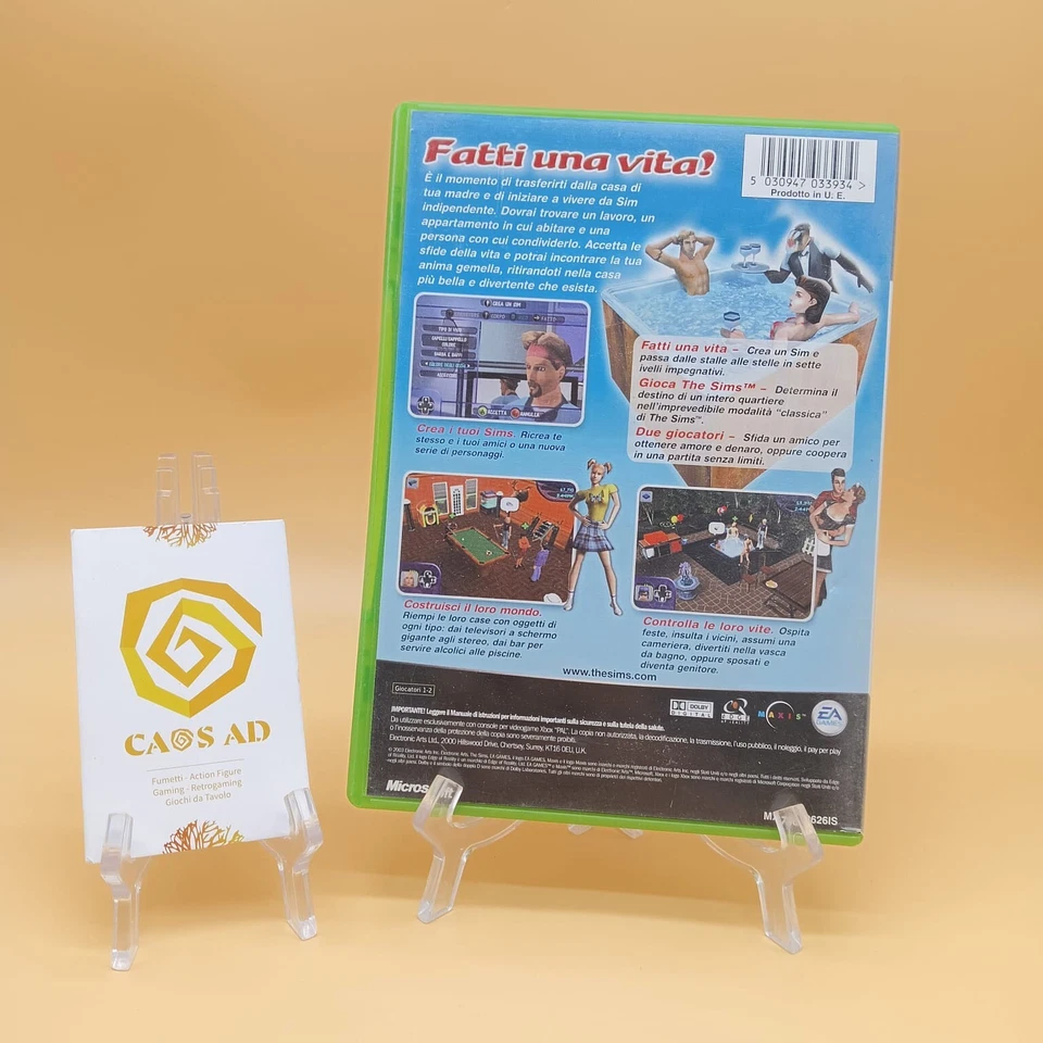 Gioco The Sims Videogioco Microsoft XBOX Completo Pal Ita - Immagine 2 di 3