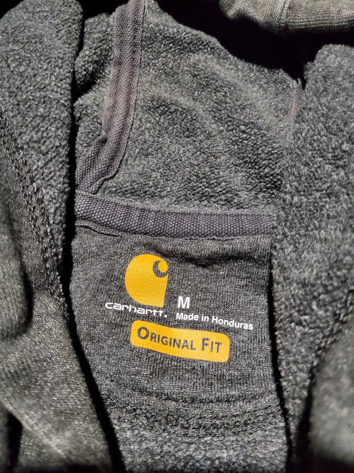 VETEMENTS Carhartt Original Fit maglione grigio manica lunga abbigliamento da lavoro outdoor felpa con cappuccio taglia M