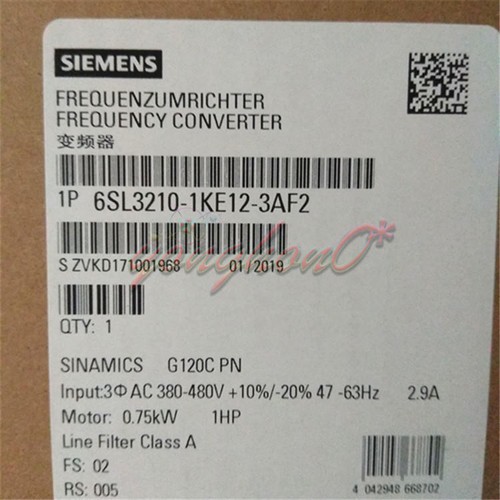 1PCS NEW SIEMENS Inverter 6SL3210-1KE12-3AF2 6SL3 210-1KE12-3AF2 - Picture 1 of 1