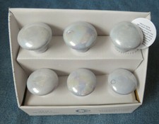 CASA DECOR CERAMIC Drawer Knobs/Pulls Handmade Set of 6 NEW IN BOX