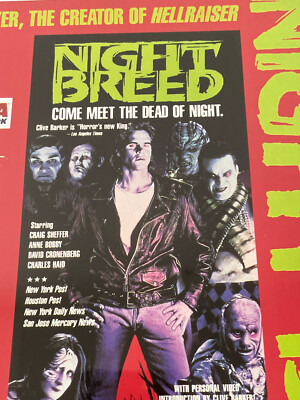 Rare Nightbreed 1990 Clive Barker Cult Horror VHS Video Store Ad