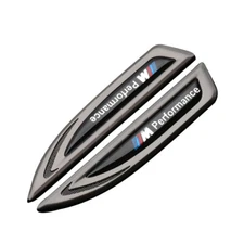 New Style Metal Simulated Shark Fin Blade Fender Side Marker Trim For BMW M