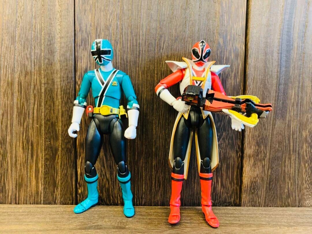 MMPR Power Rangers Shinkenger S.H. Figuarts Shinken Red Blue MMPR Power Rangers Shinkenger S.H. Figuarts Shinken Red Blue