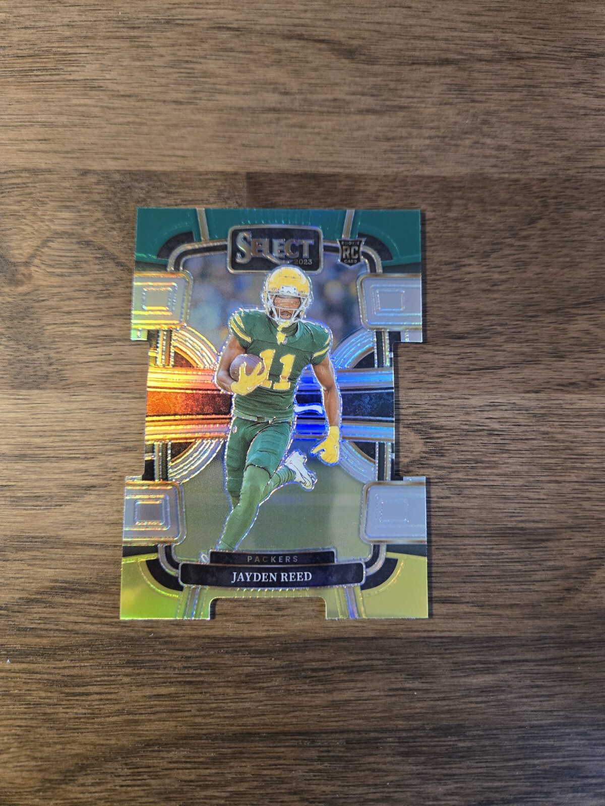 Jayden Reed - 2023 Panini Select - #38 - RC - Concourse Green / Yellow Die-Cut