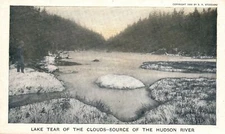 Lake Tear Of The Clouds Source Of Great Hudson River New York Postcard 1915