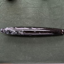 Nailsea black Glass Rolling Pin - Antique - English - Collectable