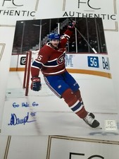 Laurent Dauphin Montreal Canadiens 8x10 Photo Signed Autograph Go Habs Go Coa C
