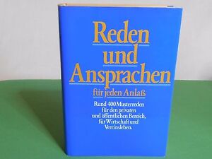 Buch Reden Und Ansprachen Fur Jeden Anlass Musterreden Falken Verlag Ebay