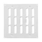White Metal Air Vent Grille 200mm x 200mm with Shutter Flat Duct Cover