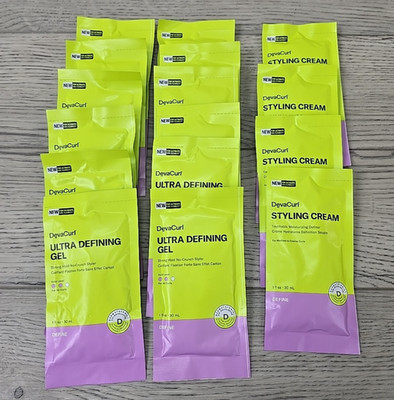 DevaCurl Ultra Defining Gel & Styling Cream for Curly Hair 1 oz - 16pcs