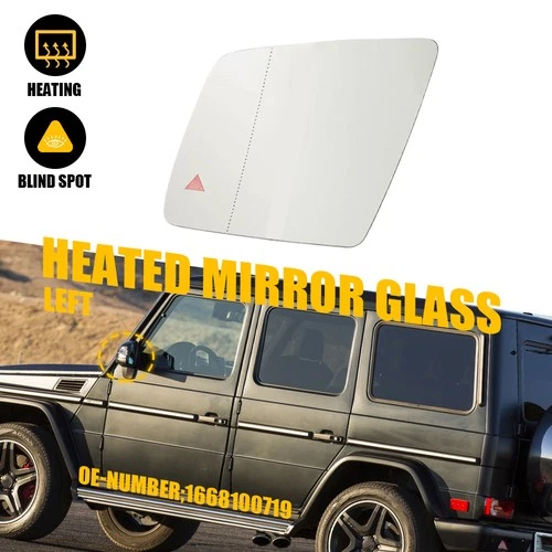 Left Driver Side Mirror Glass Heat W/Blind Spot for Mercedes W166 ML GLE GLS H