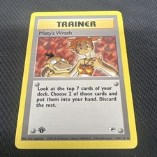 Pokemon 2000 Gym Heroes First Edition: Misty's Wrath (114/132) LP on eBay