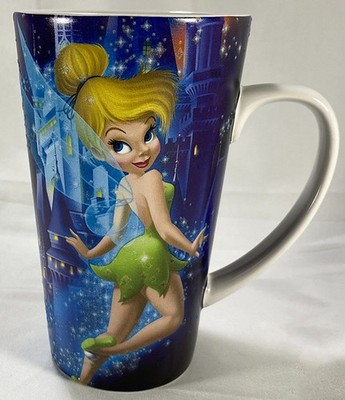 Walt Disney World Tinkerbell Pixie Dust Tall Ceramic Coffee Mug Peter Pan