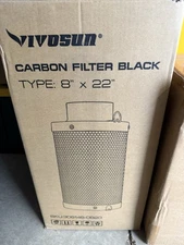 VIVOSUN 8 Inch Air Carbon Filter 8” X 22”  NEW