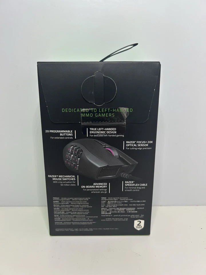 Razer Naga Left Handed Edition - Ergonomic Gaming Mouse “Brand New And Sealed” - Image 2 of 3