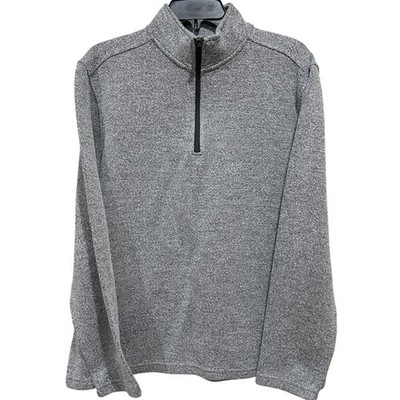 Artefact Men Large Gray Quarter Zip Pullover Sweater Lightweight Size L