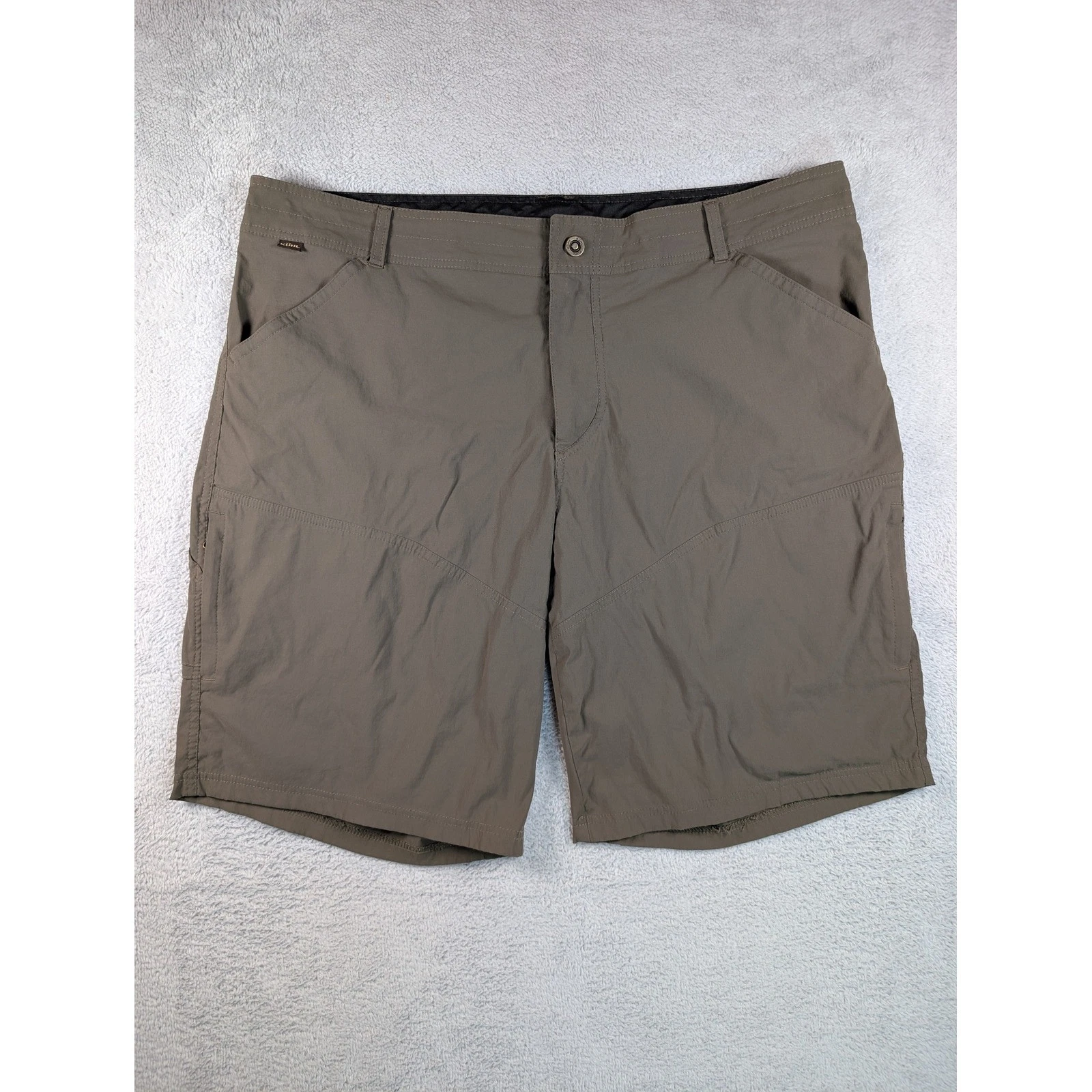 Kuhl Renegade Shorts Mens 42 Brown Nylon Stretch Hiking Cargo Outdoor 5121
