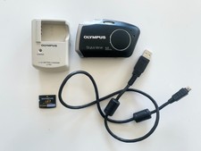 Olympus Stylus Verve 4MP Digital camera w/ XD Card, Charger, Black - Tested