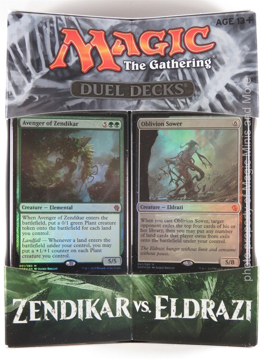 Duel Decks ~ ZENDIKAR vs ELDRAZI MtG sealed Two 60 Card Theme Deck Magic  WotC