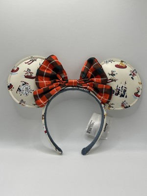 Disney Parks Minnie Mouse Christmas Holiday Lodge Skiing Headband Ears 2021
