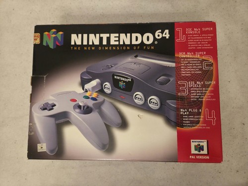 N64 Nintendo 64 Schwarz Black Konsole Console OVP  - Bild 1 von 21