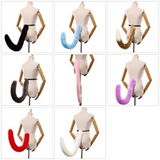 Long Plush Wolf Cats Tail Animes Cosplays Props One Sizes Halloween Costumes Toy