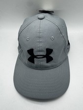 Under Armour Gray Youth Boy  s Cap Hat Embroidered NWT Strapback