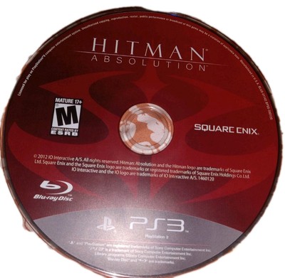 Hitman: Absolution (Sony PlayStation 3, 2012) Game Only TESTED 