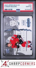 2023 UPPER DECK ICE #251 CONNOR BEDARD RC PSA 10